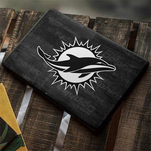 NFL Miami Dolphins Black & White Google Pixelbook Go Skin